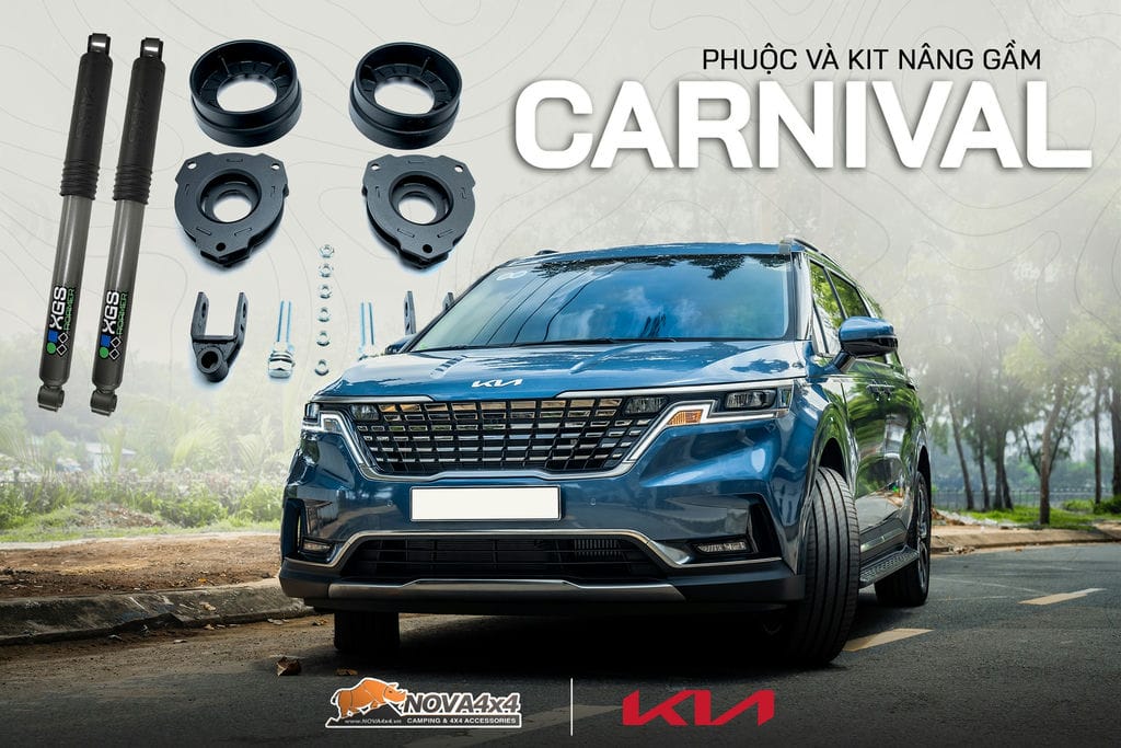 Combo phuộc và nâng gầm cho xe KIA Carnival