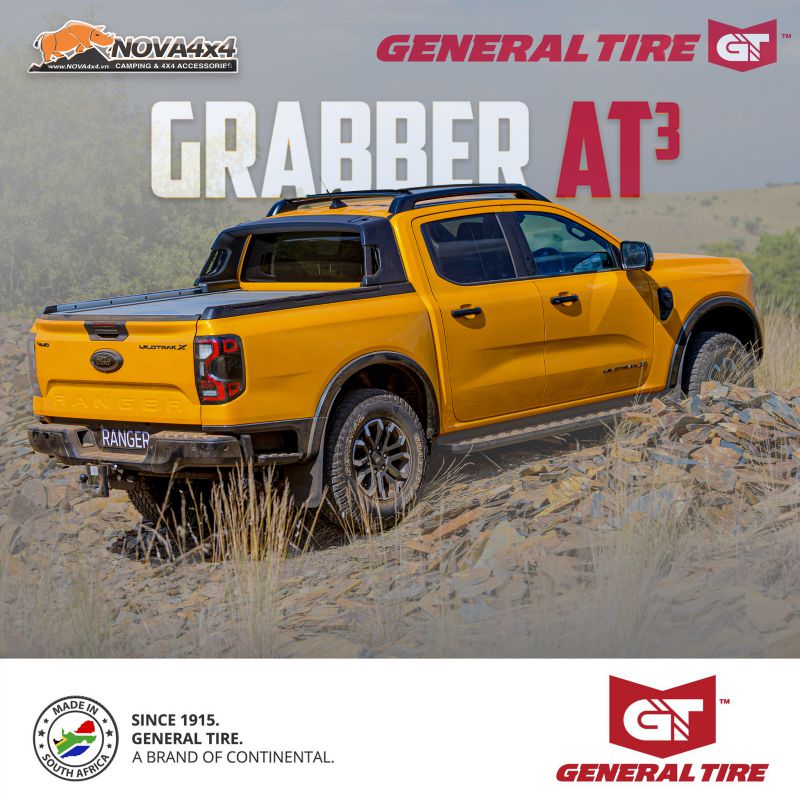 Khi lốp General Grabber AT3 sẽ được trang bị trên xe Ford RAnger Wildtrak X Next-gen 2023