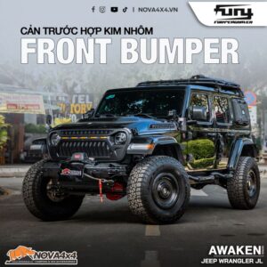 cản trước hợp kim nhôm Fury Front Bumper cho Jeep Wrangler