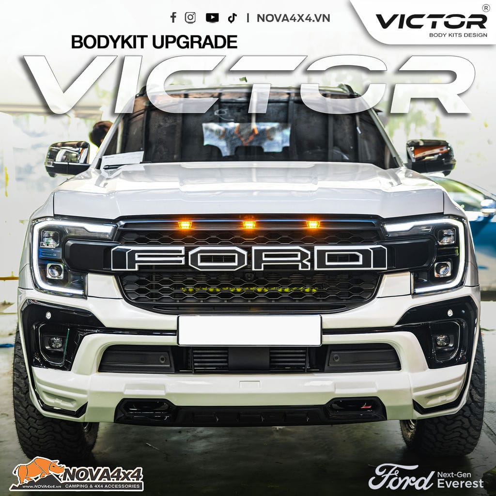 mặt ga lăng chữ Ford trong bộ bodykit Victor
