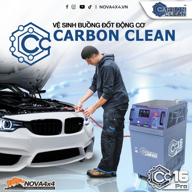 vệ sinh buồng đốt động cơ Carbon Clean CC-16 Pro