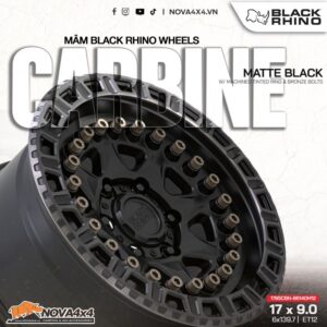 Cận cảnh mâm Black Rhino Cảbine Matte Black