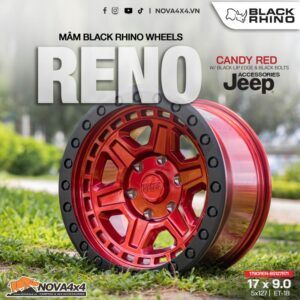 Cận cảnh mâm Black Rhino Reno cho Jeep