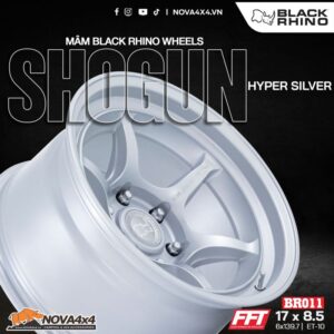 Mâm Black Rhino Shogun màu Hyper Silver