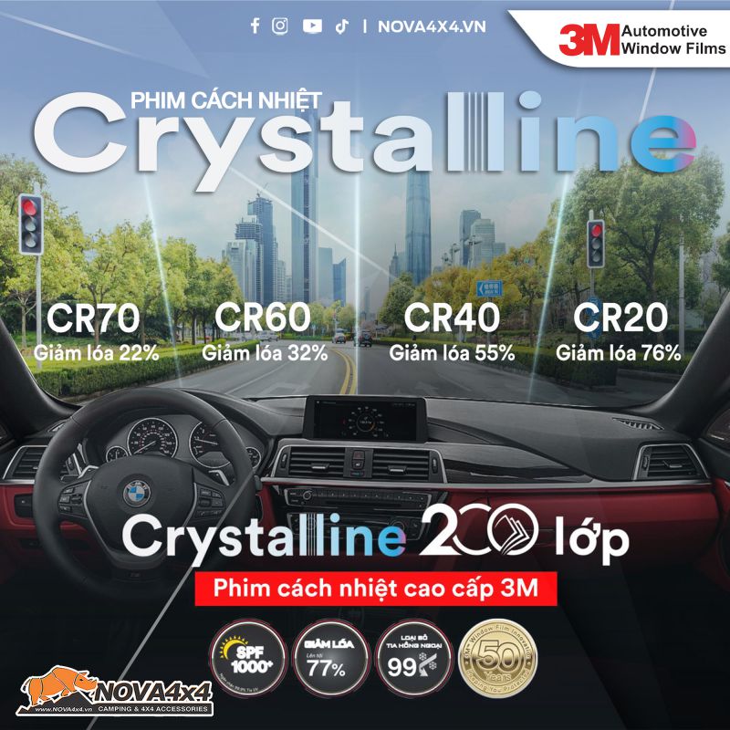 Phim cách nhiệt 3M Crystalline