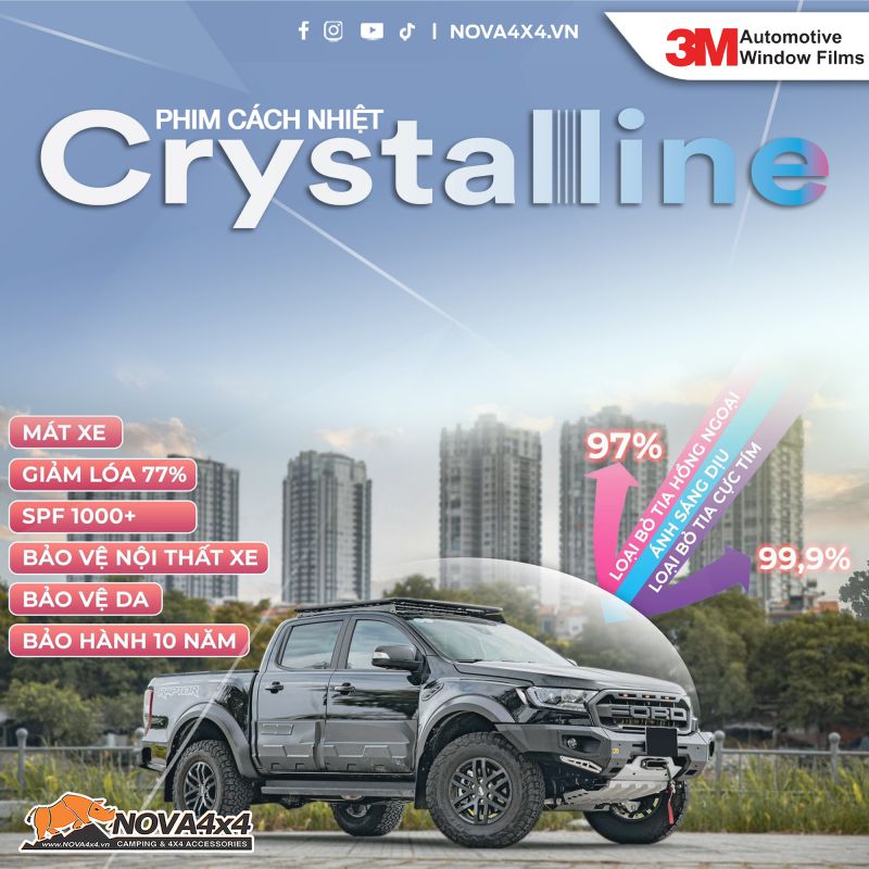 Phim cách nhiệt 3M Crystalline