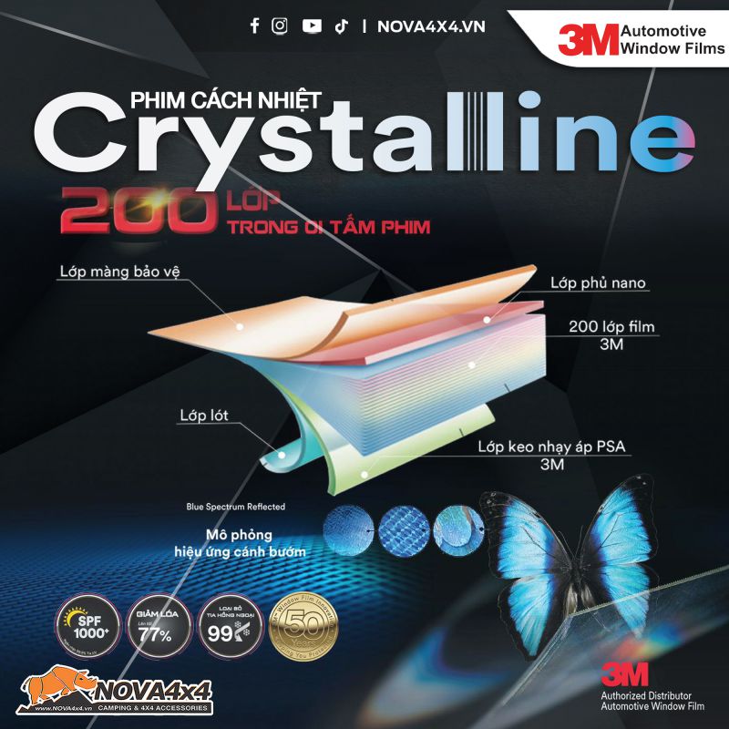 Phim cách nhiệt 3M Crystalline