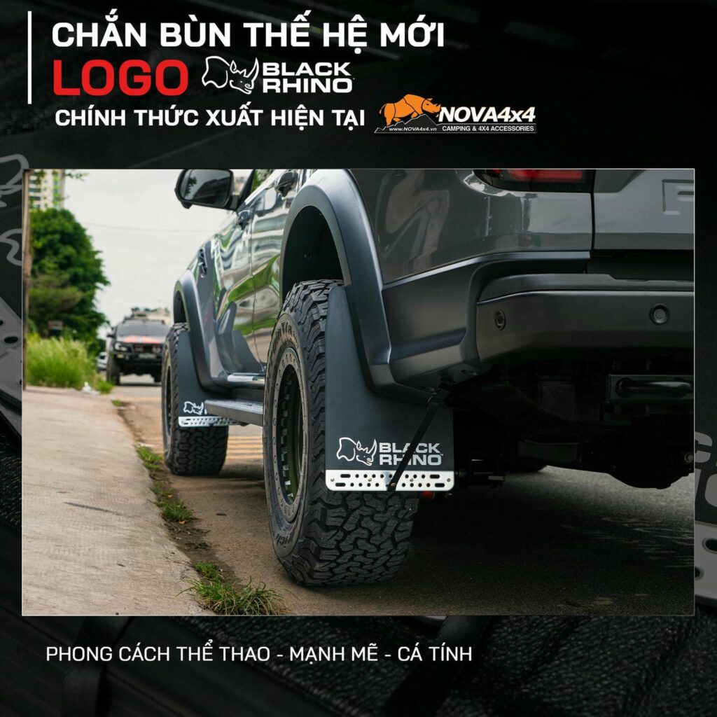 Vè chắn bùn Black Rhino mang đến phong cách mạnh mẽ