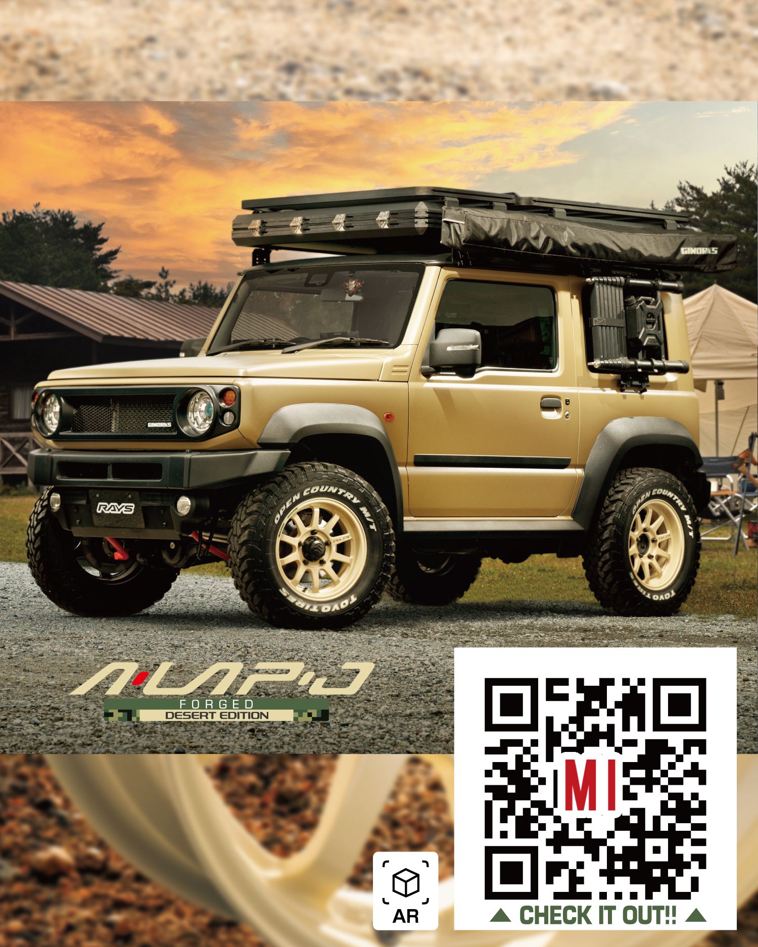 Mâm Rays trên Suzuki Jimny