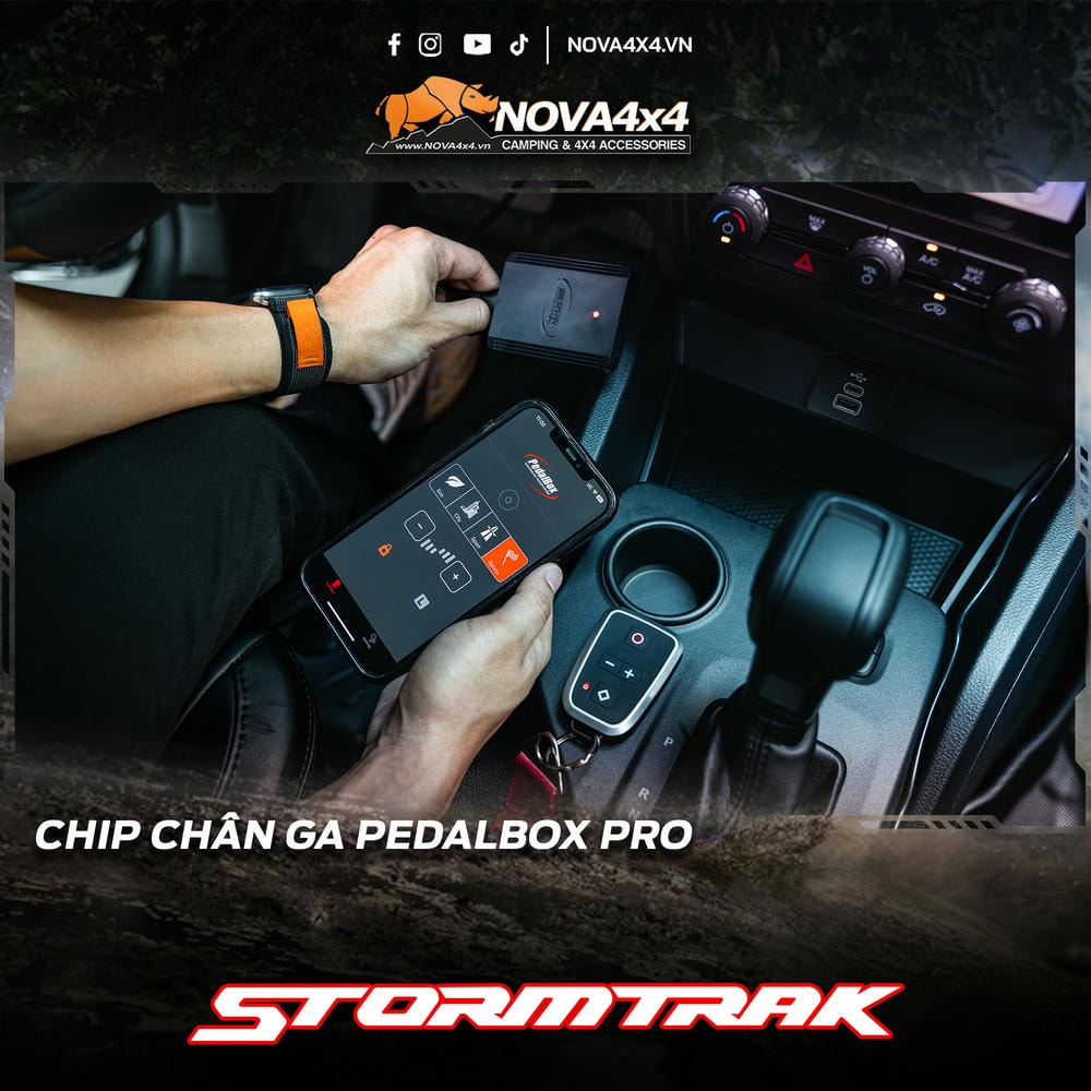 chip chân ga sẽ là món phụ kiện Ranger Strormtrak tuyệt vời giúp hạn chế trễ ga- đạp ga là dính