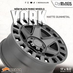 mâm Black Rhino York màu xám