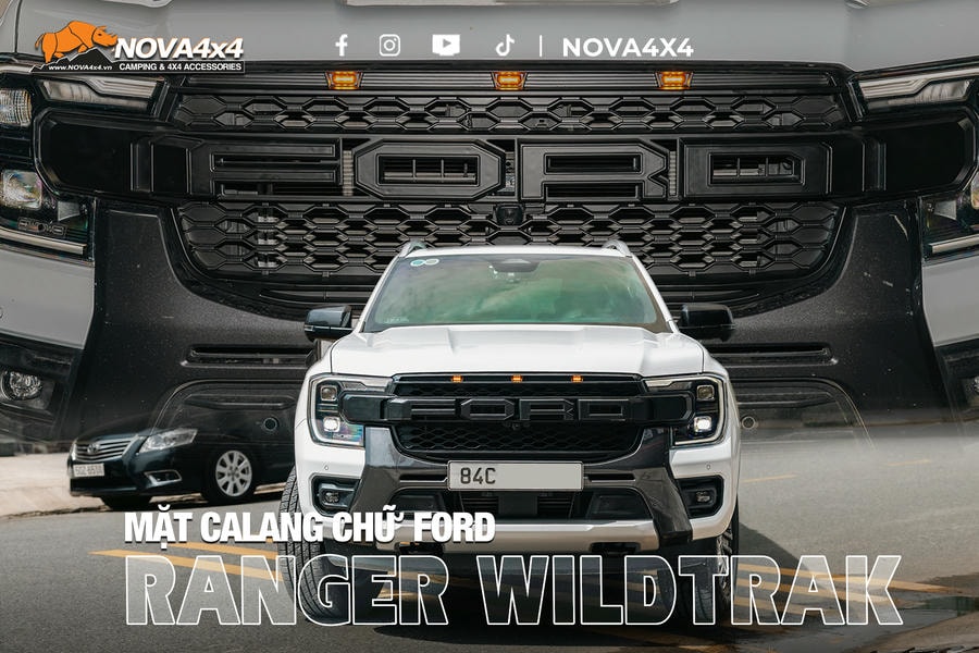 Nâng cấp ngoại hình với mặt ca lăng chữ Ford cho Wildtrak