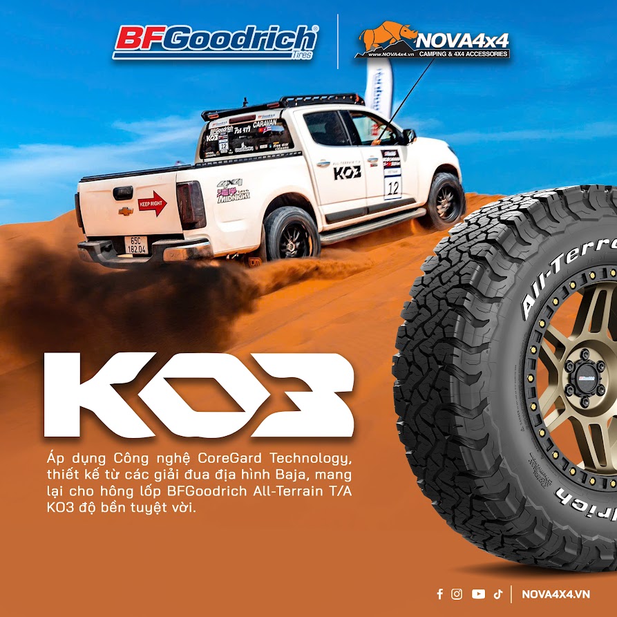 Lốp All Terrain (Lốp đa địa hình) BFGoodrich KO3