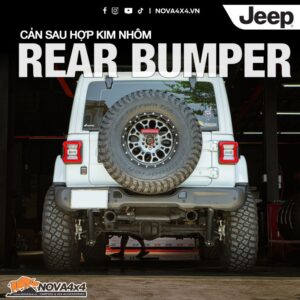 cản sau bằng Nhôm cho xe Jeep Wrangler