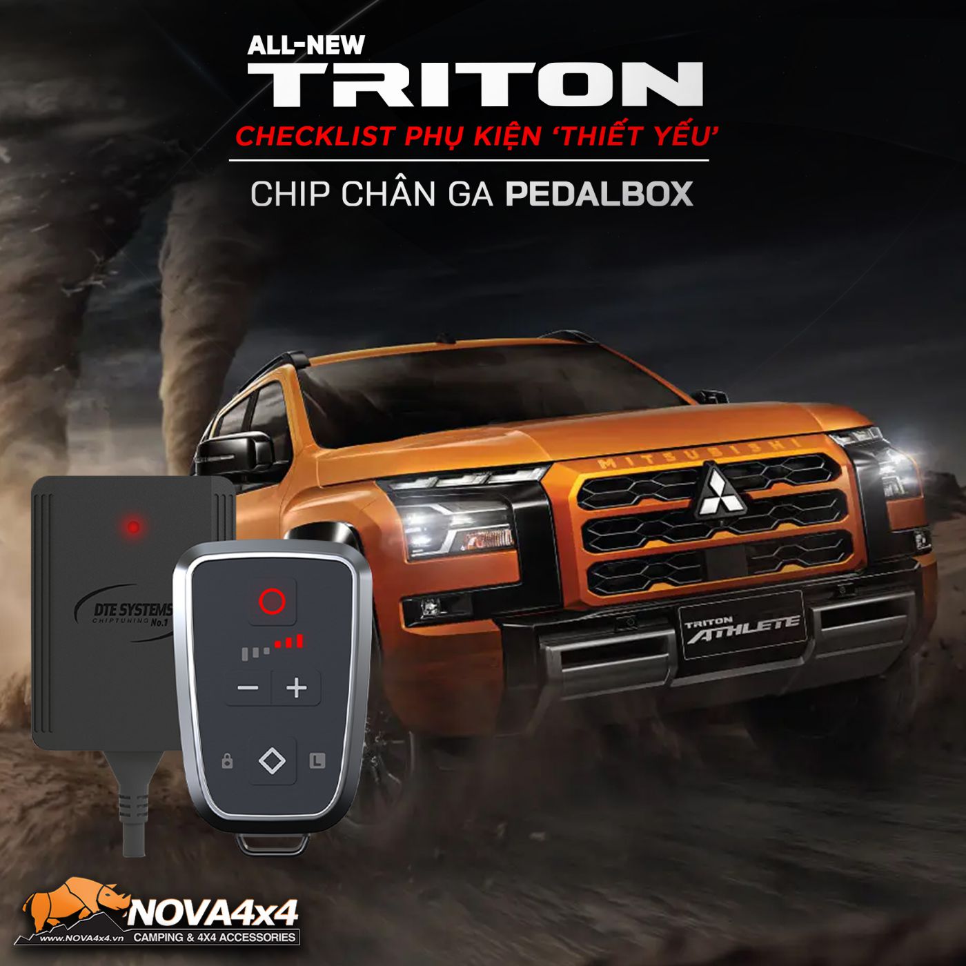 Phụ kiện Triton 2024 chip chân ga