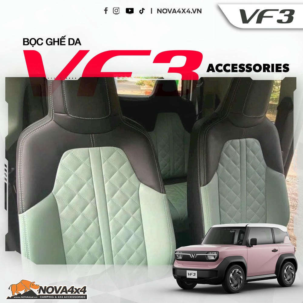 Bọc ghế da cho Vinfast Vf3