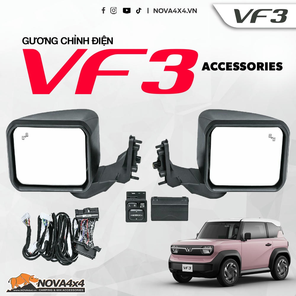 Gương chỉnh điện cho VF3