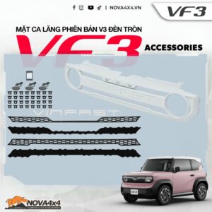 Mặt ca lăng VF3 phiên bản V3 đèn tròn