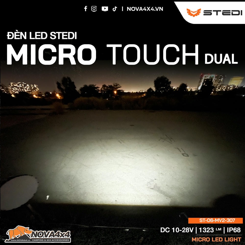 Stedi micro touch – chiếu sáng dưới gầm xe STEDI MICRO TOUCH DUAL 7.8"