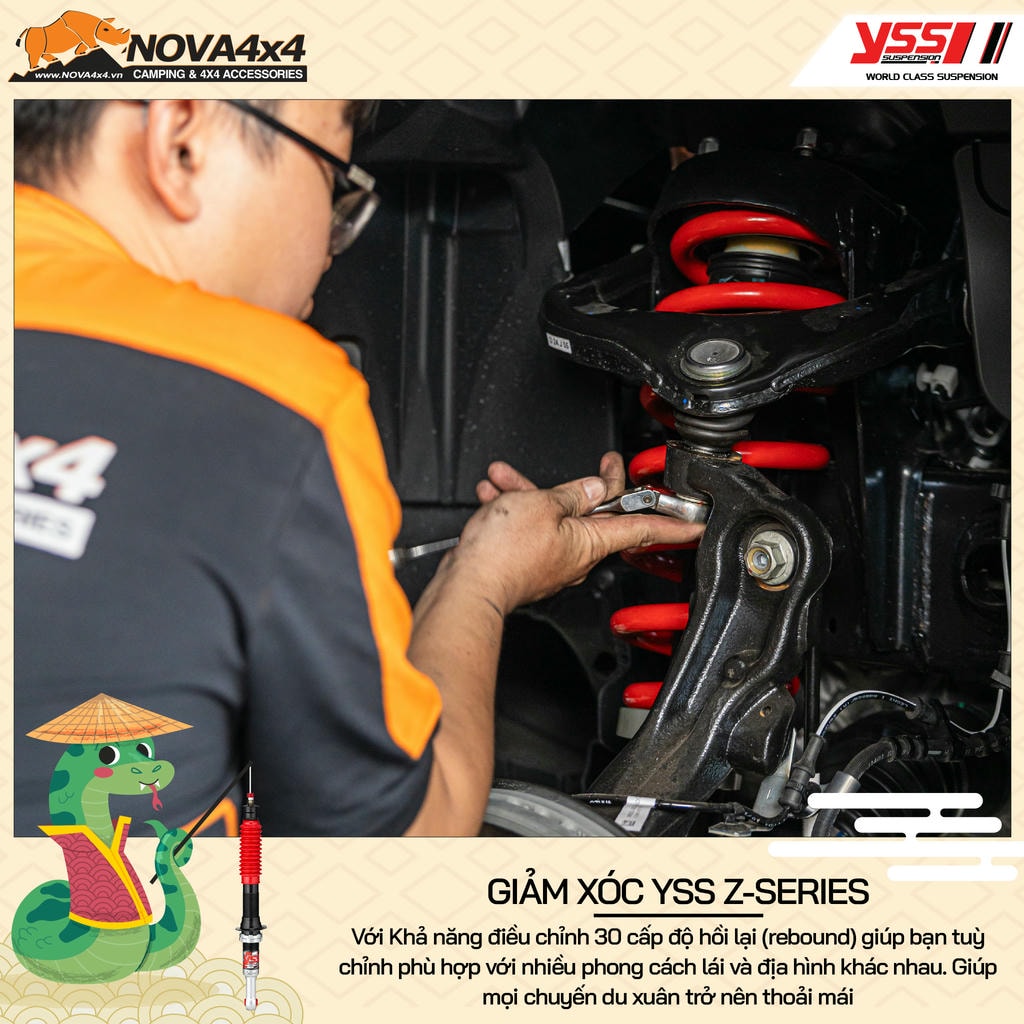 Lắp đặt lò xo YSS Z-series