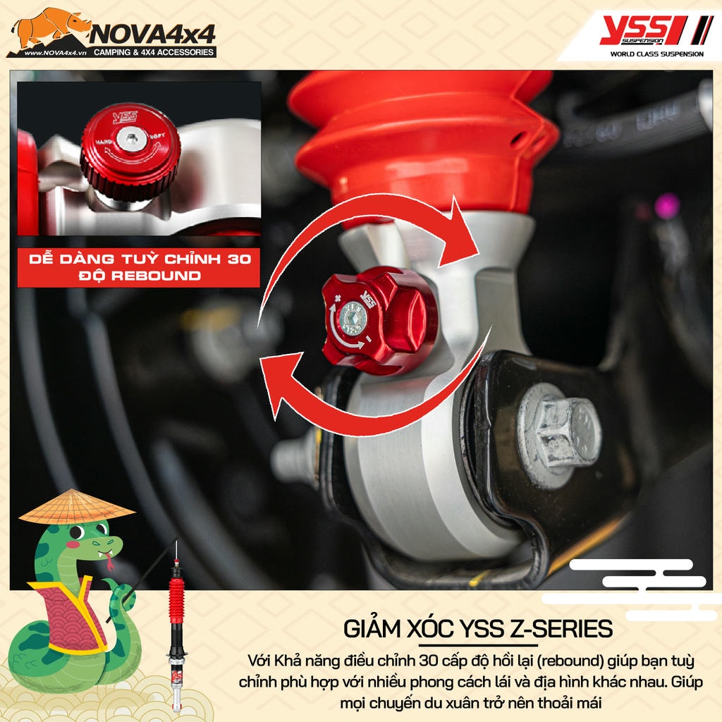 Lắp đặt lò xo YSS Z-series