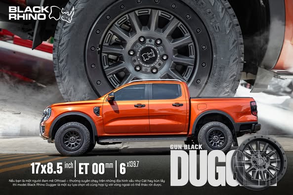 Mâm Wildtrak Black Rhino Dugger