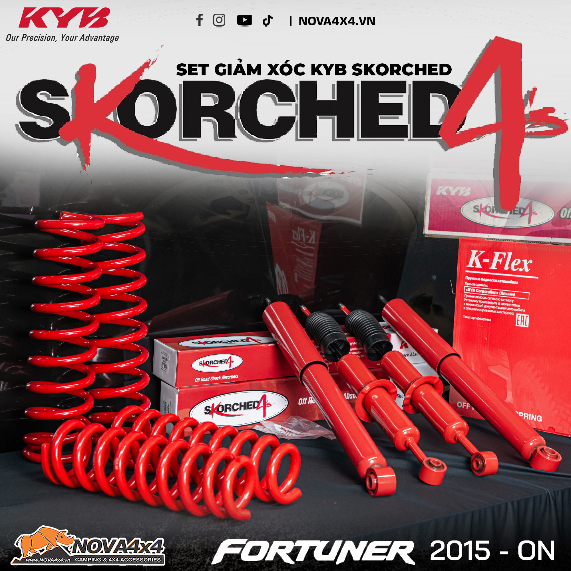 Full set giảm xóc KYB Skorched