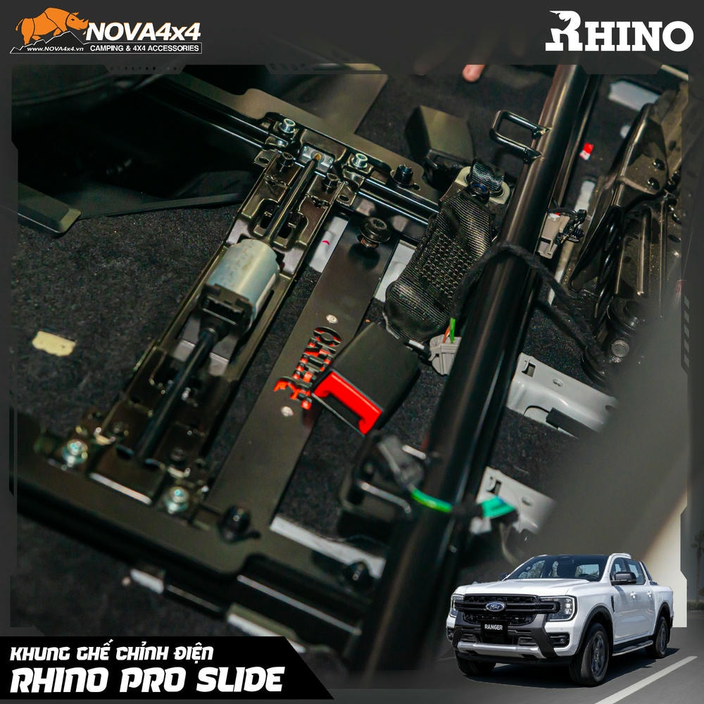 Khung ghế chỉnh điện Rhino Pro Slide – Ngồi sau như VIP Khung ghế chỉnh điện Rhino Pro Slide – Ngồi sau như VIP