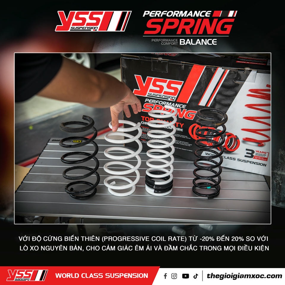 cận cạnh lò xo YSS Performance cận cạnh lò xo YSS Performance