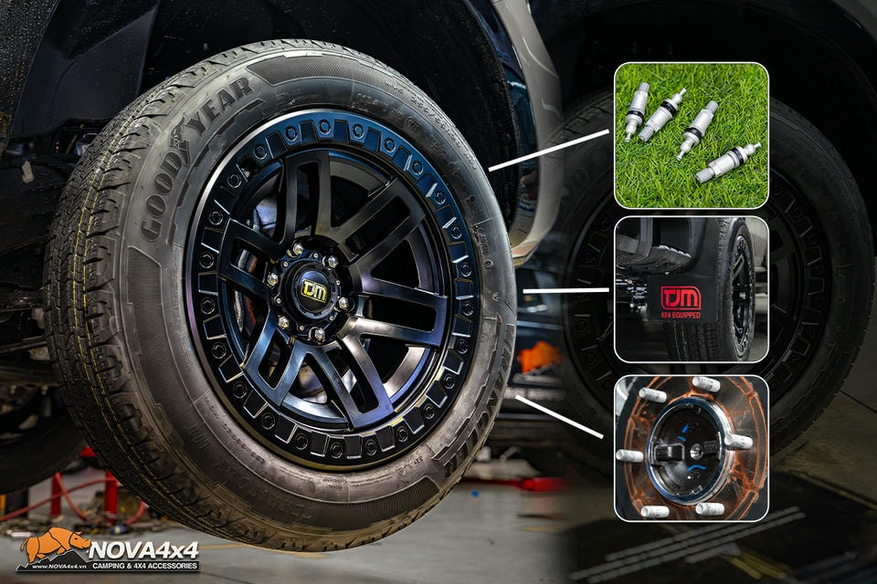 Độ Ford Ranger Stormtrak với mâm TJM Kong
