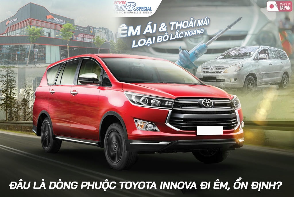 Nâng cấp phuộc Toyota Innova: Ổn định & bền bỉ cùng KYB New SR