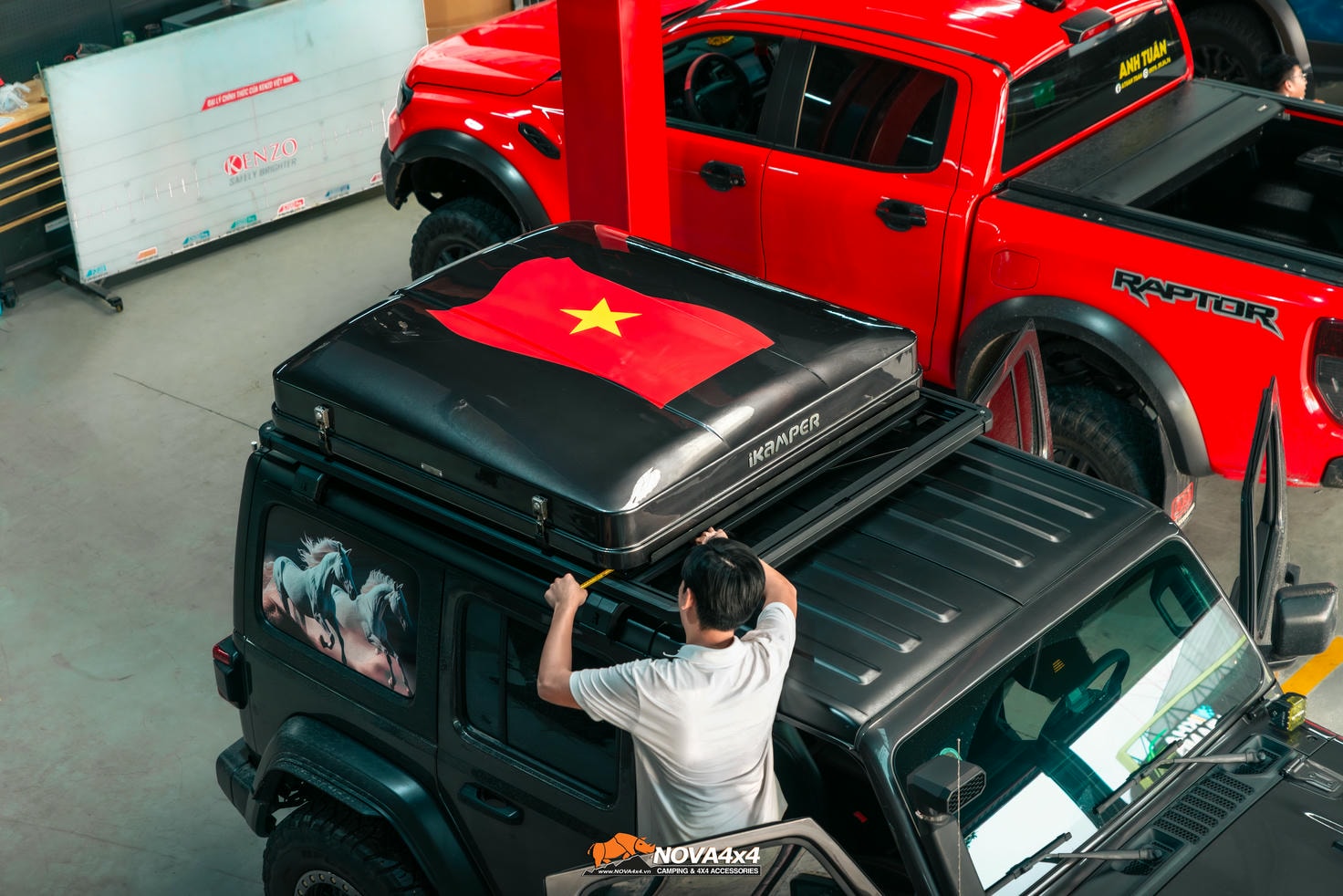 Lều xe Jeep Ikamper 3.0 và tinh thần yêu nước