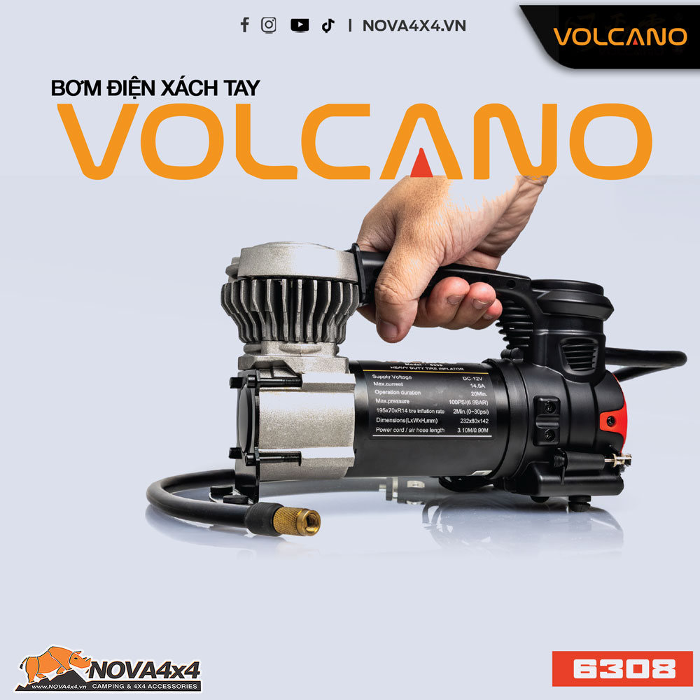 Bơm điện xách tay VOLCANO 6308