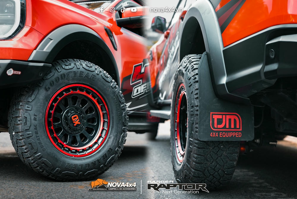 Mâm XD Off-road viền đỏ