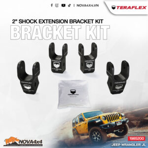 TeraFlex 2” Shock Extension Bracket Kit – Jeep Wrangler JL