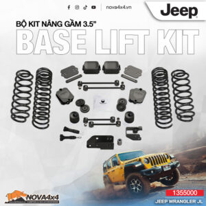 TeraFlex 3.5” Coil Spring Base Lift Kit (No Shocks) – Jeep Wrangler JL 4-Door – Mã 1355000