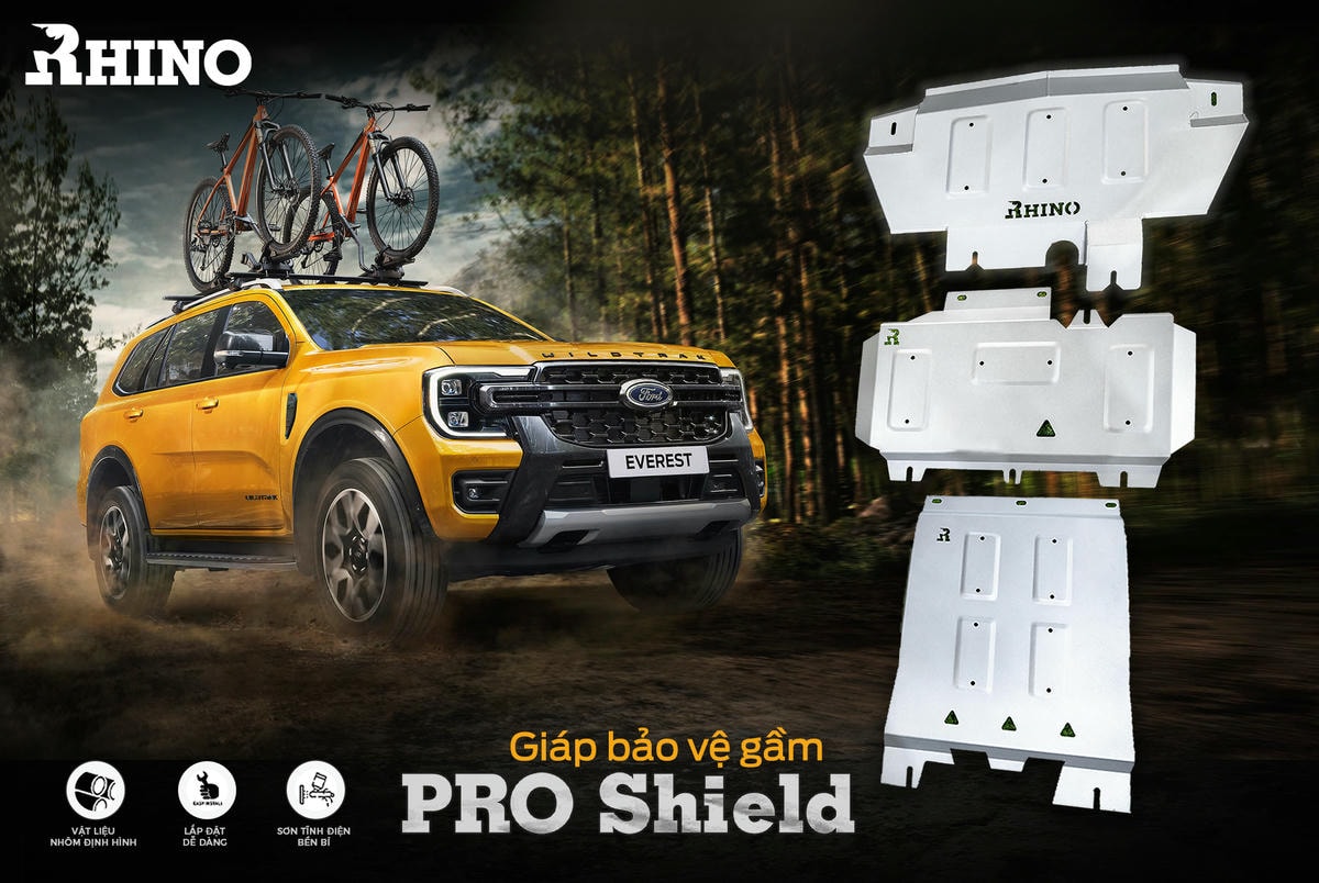Rhino Pro Shield – tấm khiên dành cho Ford Everest