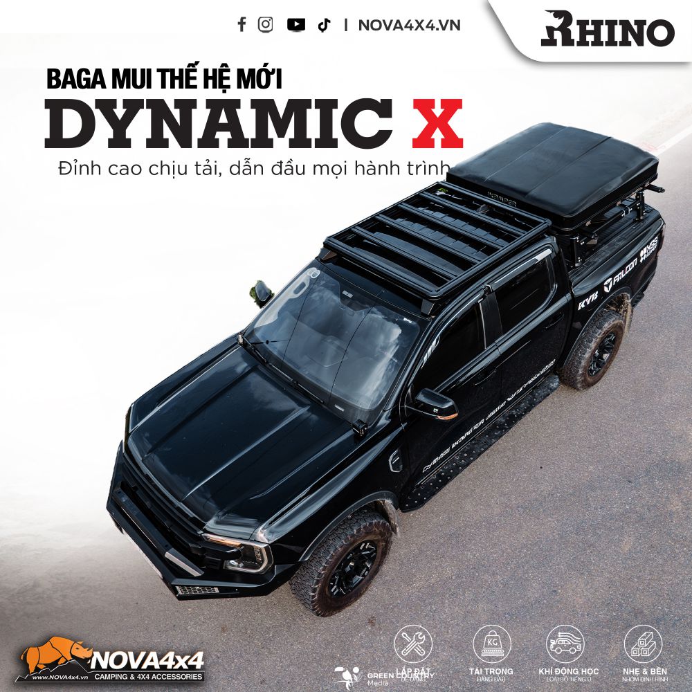 baga Rhino Dynamic X cho xe bán tải