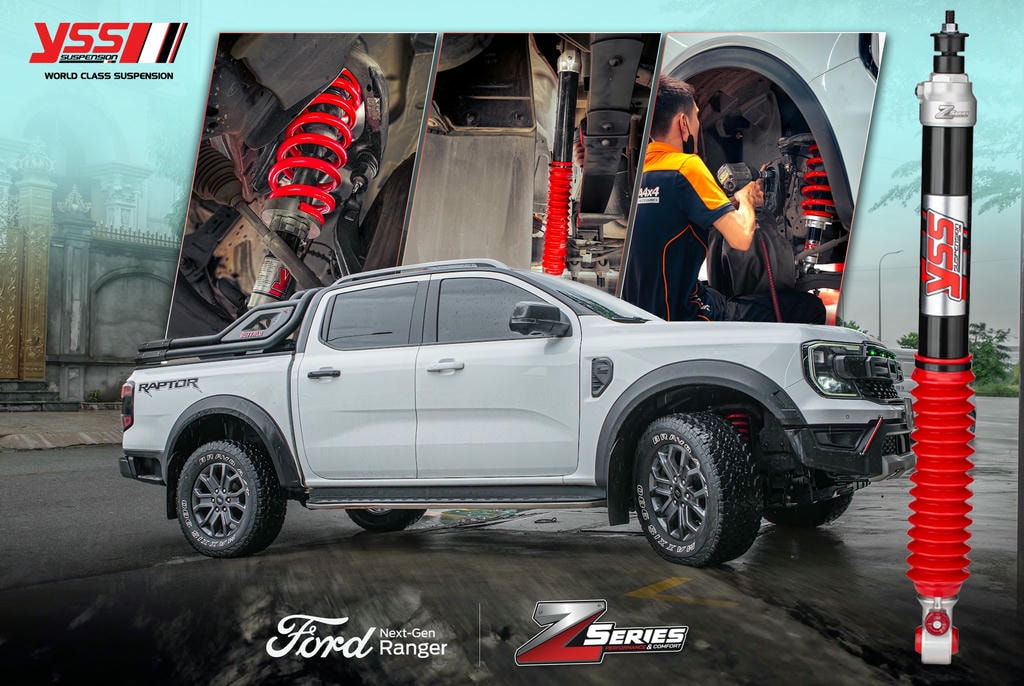YSS Z-series, giải pháp giảm xóc Ranger Wildtrak đi đa địa hình