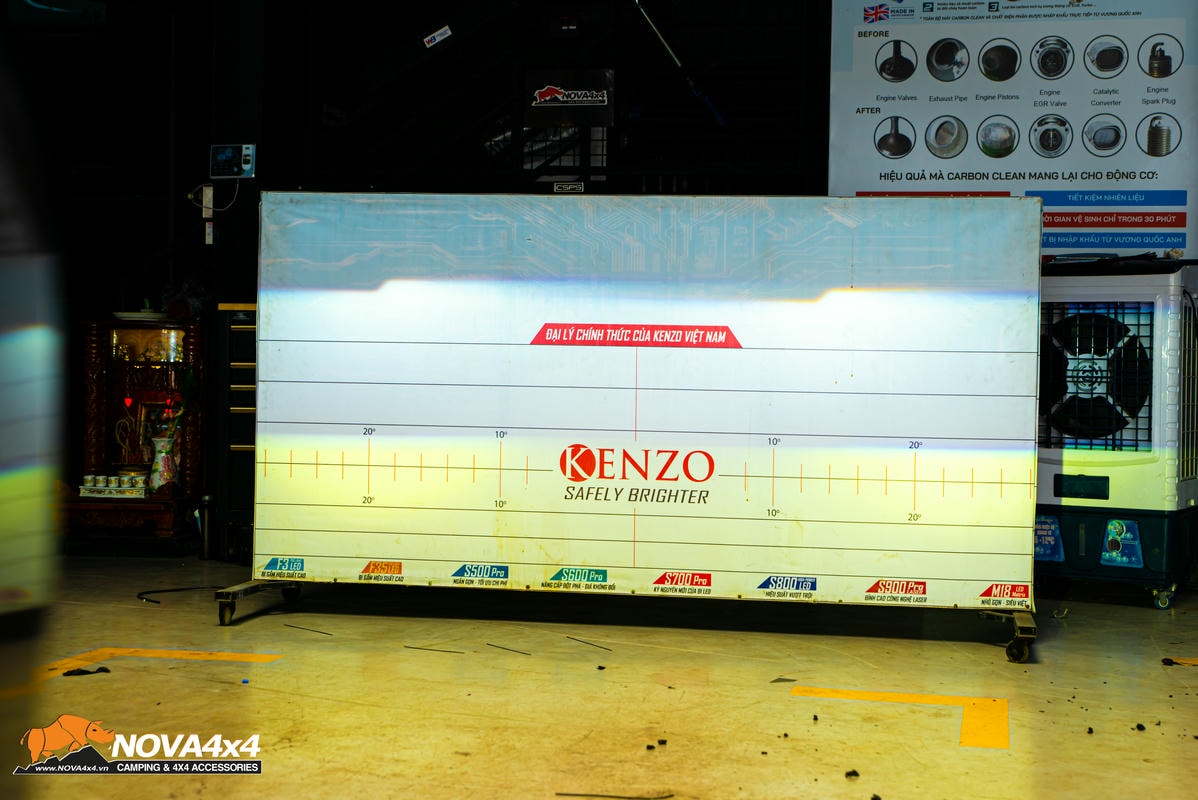 Bi LED Kenzo S900 Pro Laser: ánh sáng xuyên phá màn đêm ( chế độ cos) Bi LED Kenzo S900 Pro Laser: ánh sáng xuyên phá màn đêm ( chế độ cos)