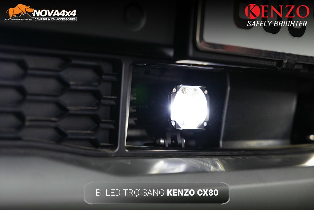 Bi cầu trợ sáng Kenzo CX80 – xuyên màn đêm, vững tay lái Bi cầu trợ sáng Kenzo CX80 – xuyên màn đêm, vững tay lái