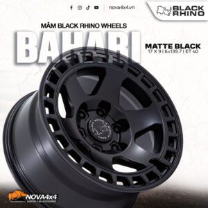 Mâm Black Rhino Bahari BR022 17 inch – thiết kế 6 chấu kép mạnh mẽ