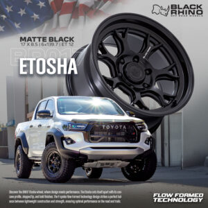 Mâm Black Rhino Etosha BR017 Flow Form Matte Black 17x8.5 ET12 – 6x139.7