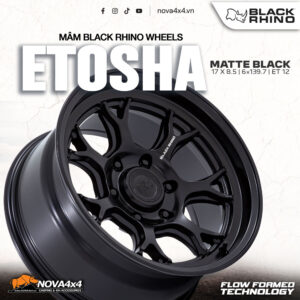 Mâm Black Rhino Etosha BR017 Flow Form Matte Black 17x8.5 ET12 – 6x139.7