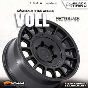 Mâm Black Rhino Voll BR015 Flow Form 17x8.5 ET25 6x139.7 Matte Black
