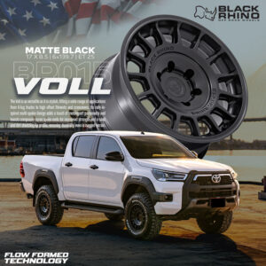 Mâm Black Rhino Voll BR015 Flow Form 17x8.5 ET25 6x139.7 Matte Black
