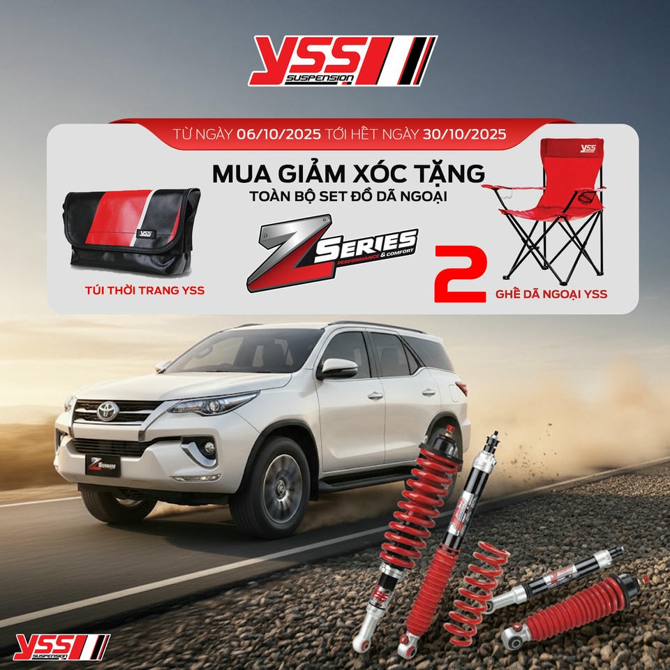 Tháng 10 – Nâng cấp giảm xóc YSS, nhận quà chất từ Nova4x4