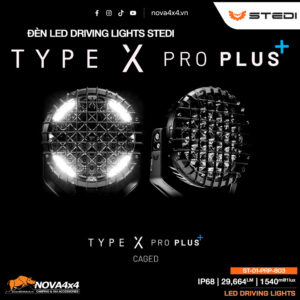 Đèn STEDI Type-X PRO PLUS – Đèn Trợ Sáng Cao Cấp Cho Xe Bán Tải & SUV