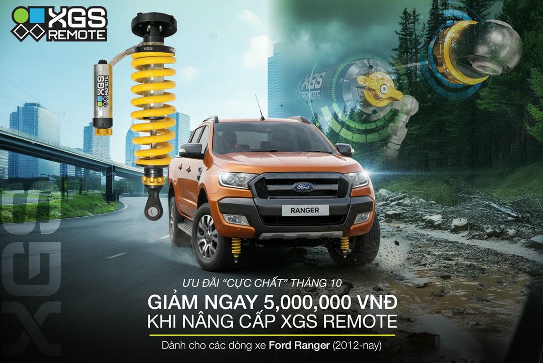GIẢM NGAY 5.000.000 VNĐ khi nâng cấp bộ giảm xóc XGS Remote (TJM Pace)