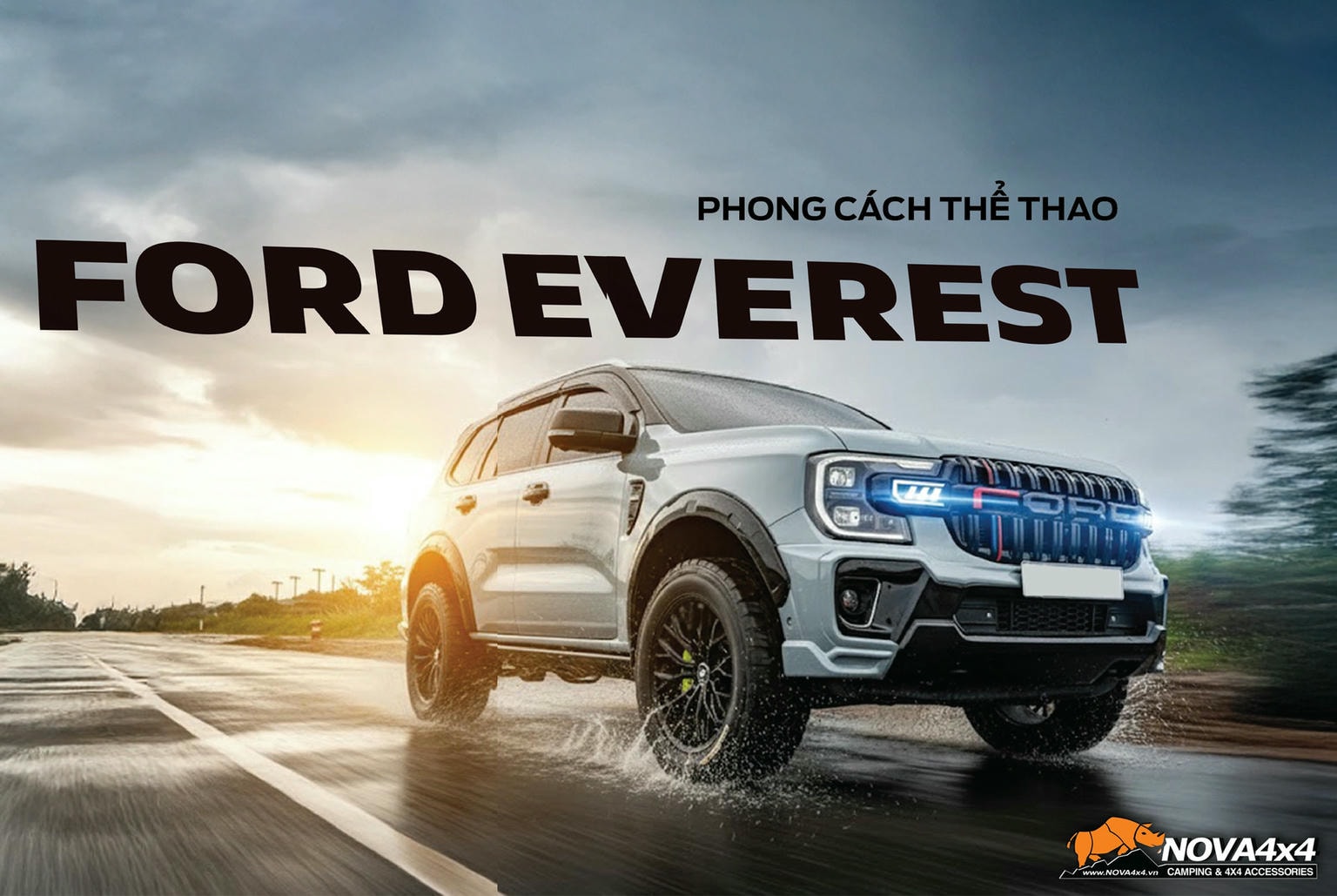 Độ Ford Everest 2025 – Bản lĩnh SUV đích thực cùng Nova4x4